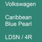 Preview: Volkswagen, Caribbean Blue Pearl, LD5N / 4R.